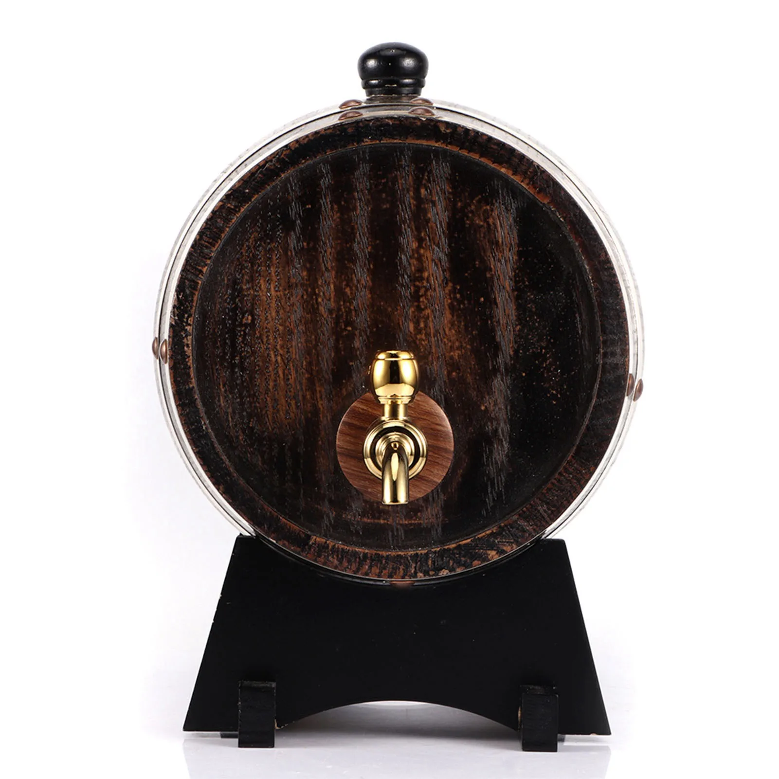 3L Wood Wine Barrel Vintage Oak Home Brewing Accessories Wine Keg Large Capacity Storage Container For Tequila Wine Whiskey