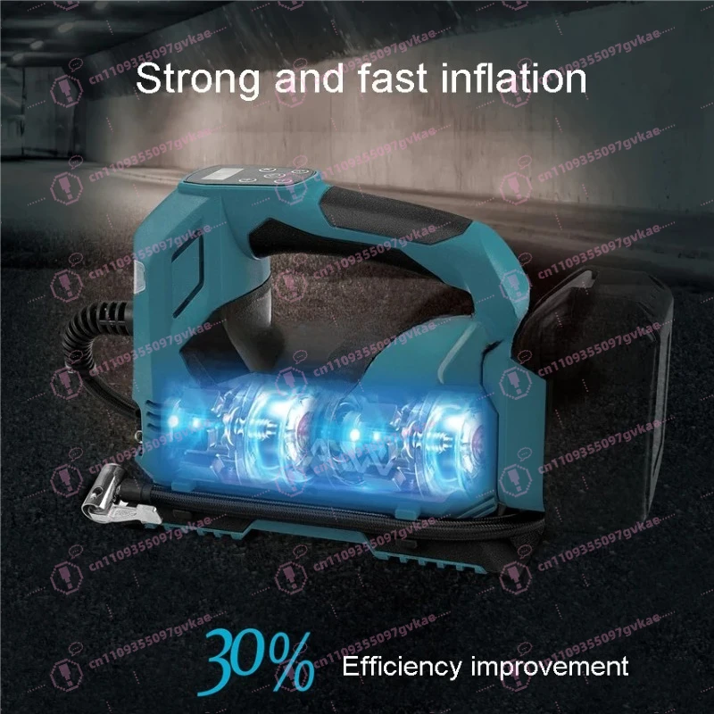 Air Inflator Portable Car Air Compressor Pump Handled Digital Rechargable Air Compressor Bare Pneumatic Tool for Makita Battery view 4