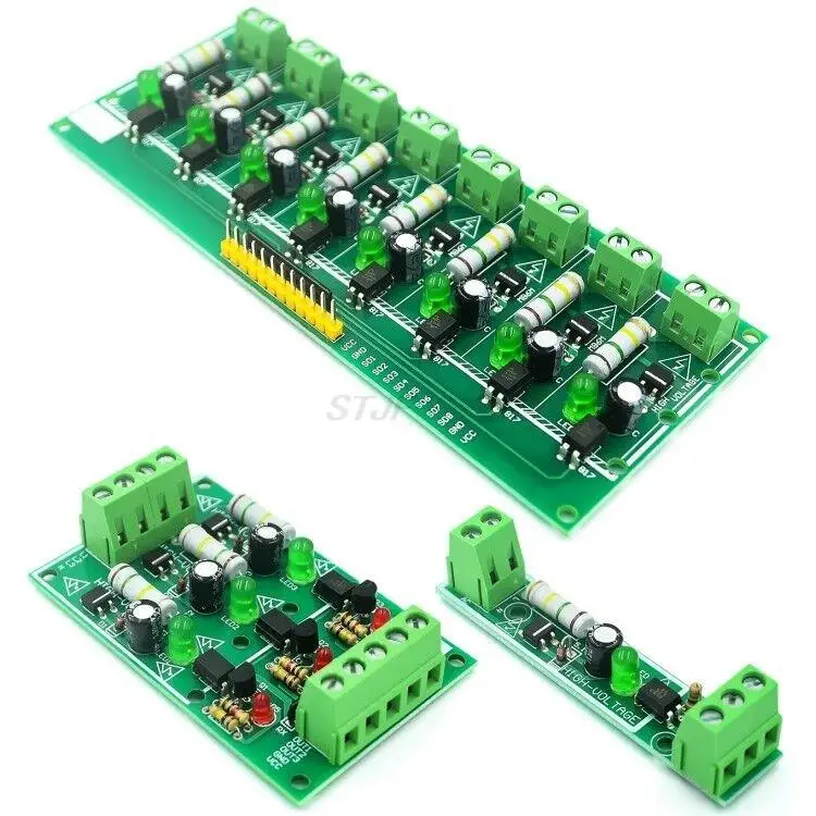 1 3 8 Bit AC 220V Modulo di Isolamento Accoppiatore Ottico Scheda di Rilevamento di Tensione Adaptive 3-5V Per PLC Isolamento Fotoaccoppiatore Modulo