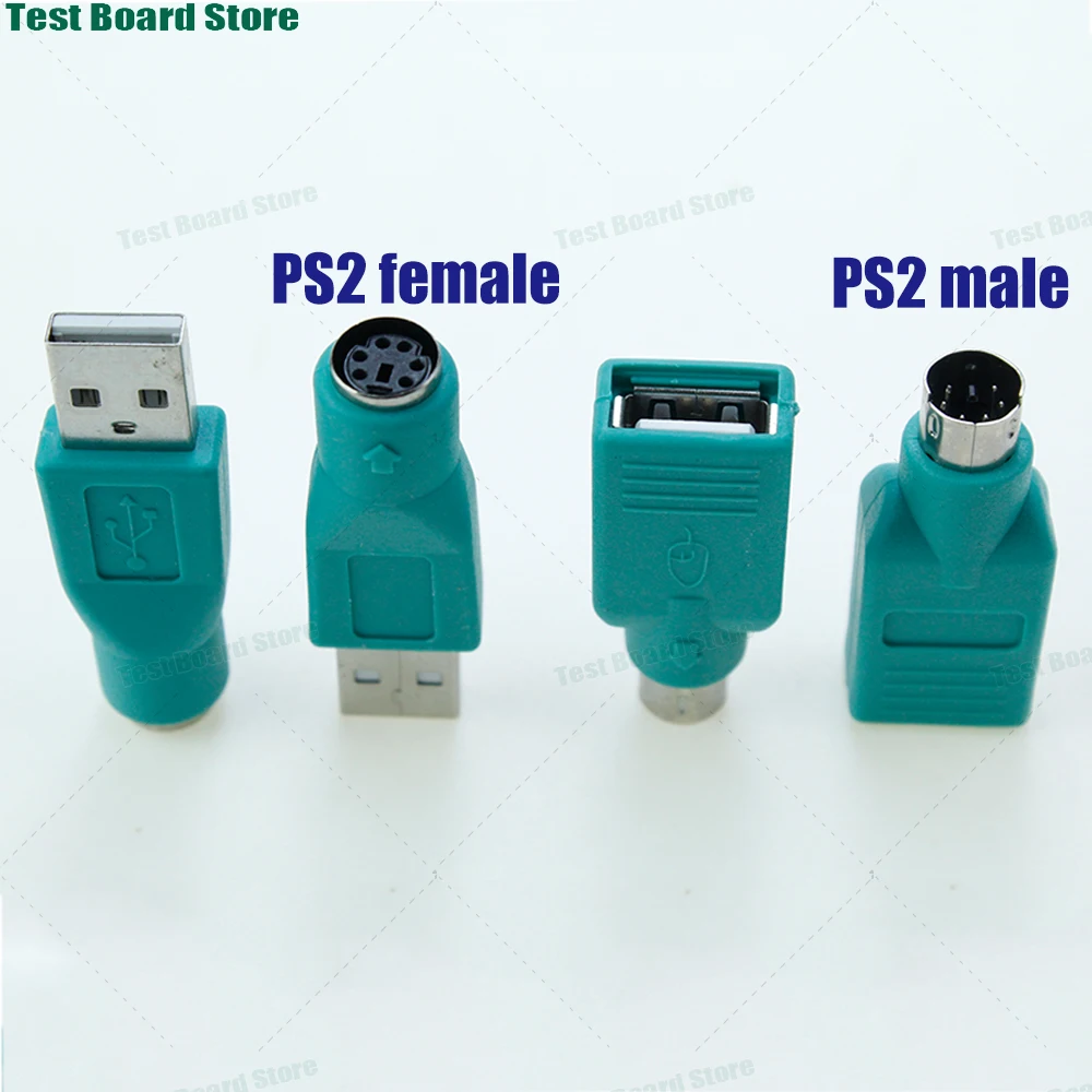 

1Pce PS2 keyboard and mouse plug USB-A to PS2 6P conversion adapter converter for computer mouse and keyboard