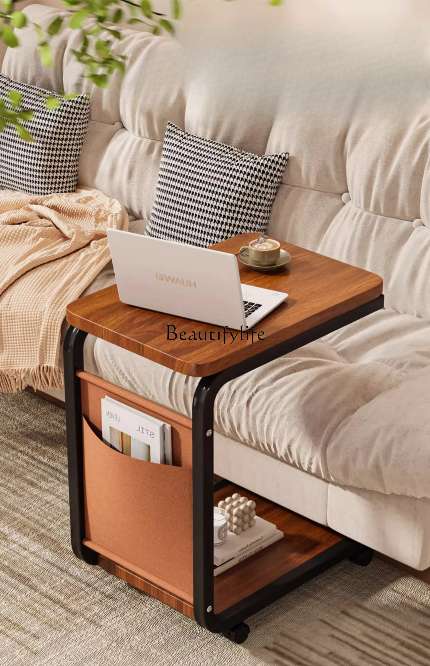 Small bedside table removable household bedroom storage cabinet