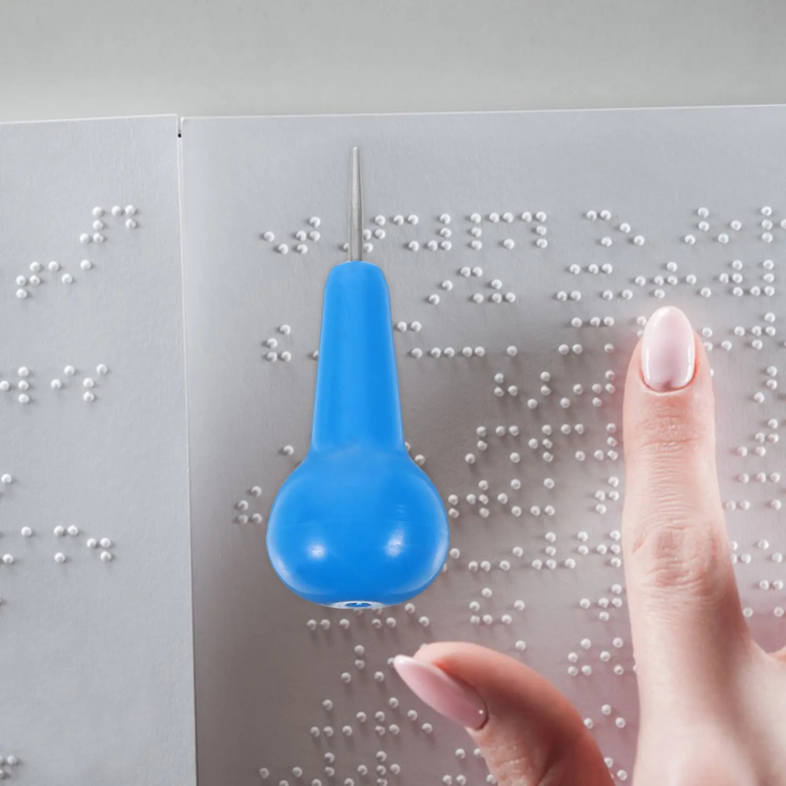 Lightweight Braille Writing Pen for Blind Individuals Portable Stylus Tool Plastic Braille Writer Learning Aid Writing Supply