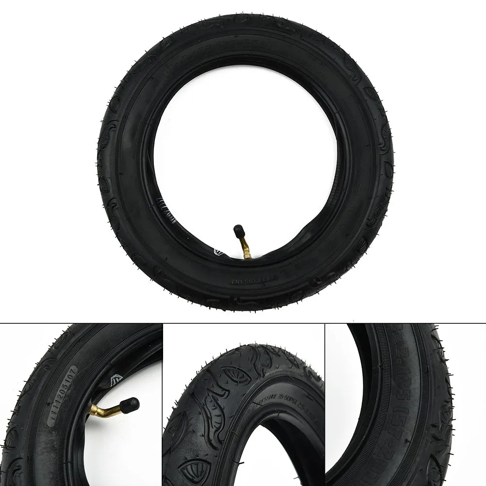 Sleek Bicycle Accessory Package Includes a Tubing Option Alongside a Resilient Tire Measuring Twelve Inches in Size