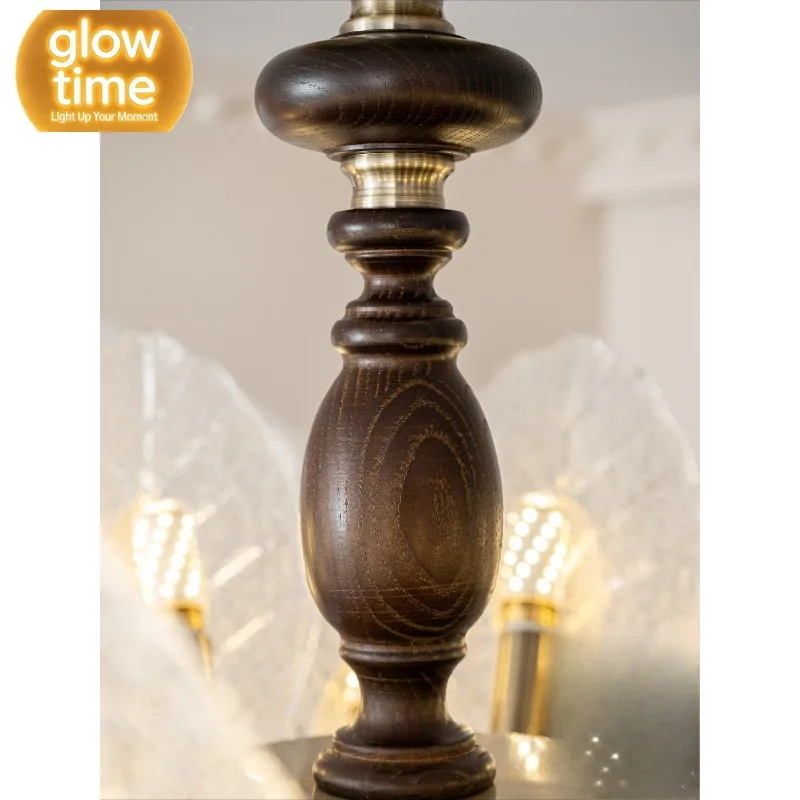 Living room chandelier French retro high-end hall main lamp medium ancient American new Chinese atmosphere restaurant lamp