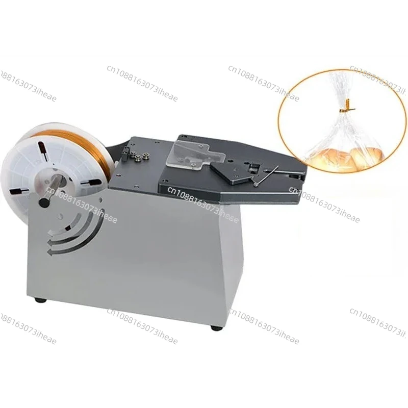 60W Fully Automatic Golden Wire Twist Tying Machine Toast Sealer Bread Bag Flower Clipper Candy Bag Wire Twisting Tie Machine