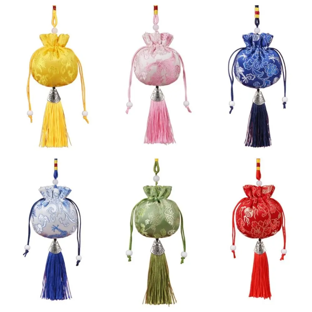 Flower Women Sachet Antique Dragon Hanging Chinese Style Sachet Graduation Gift Tassel Jewelry Packaging Ladies