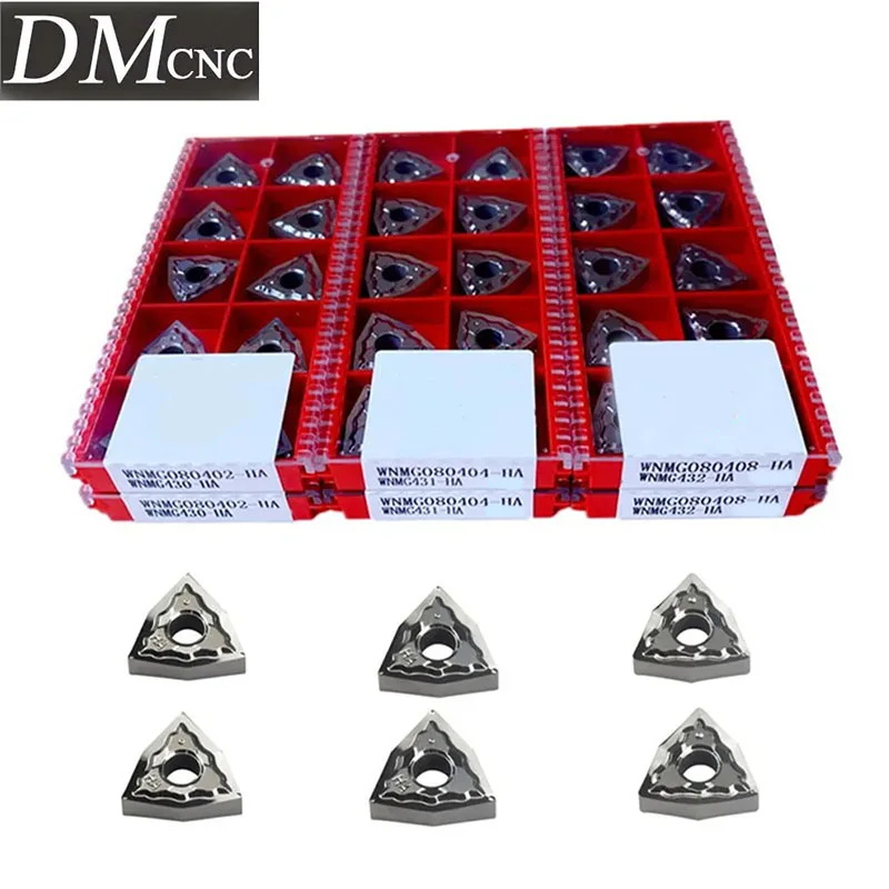 High Performance WNMG080402 CNC Inserts 10/20pcs for Aluminum, Sharp Lathe Tool Free Shipping