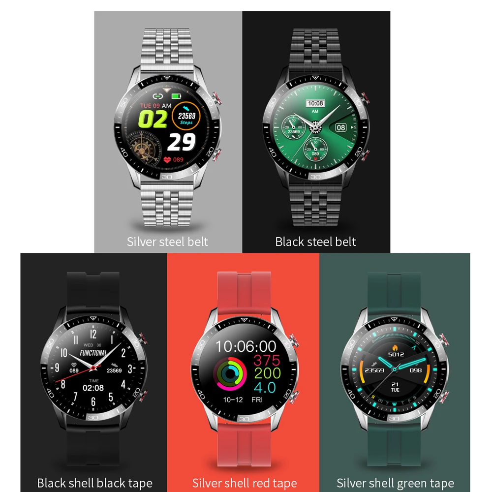 Men's Watches 1.3 Inch IPS Bluetooth Call IP68 Waterproof Smartwatch Multi-function Sport Fitness Tracker For Android & IOS TK28