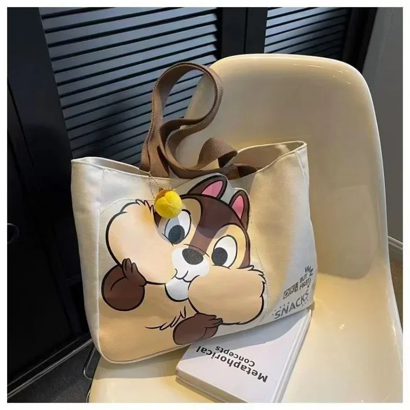 Disney new Chichititi Cartoon Print Large Capacity Women\'s Handbag Daily Travel Mummy Bag Fashionable and Versatile Shoulder Bag