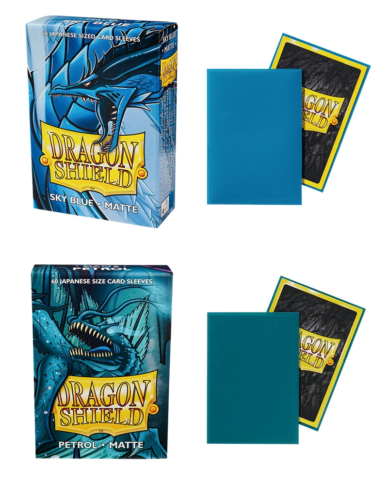 Dragon SHIELD 60ชิ้น/กล่องการ์ดเกม ygo, ปลอกสำหรับเล่นเกมกระดานขนาดเล็กของญี่ปุ่น Yu-Gi-Oh เคสป้องกันการ์ดเกมขนาดเล็ก