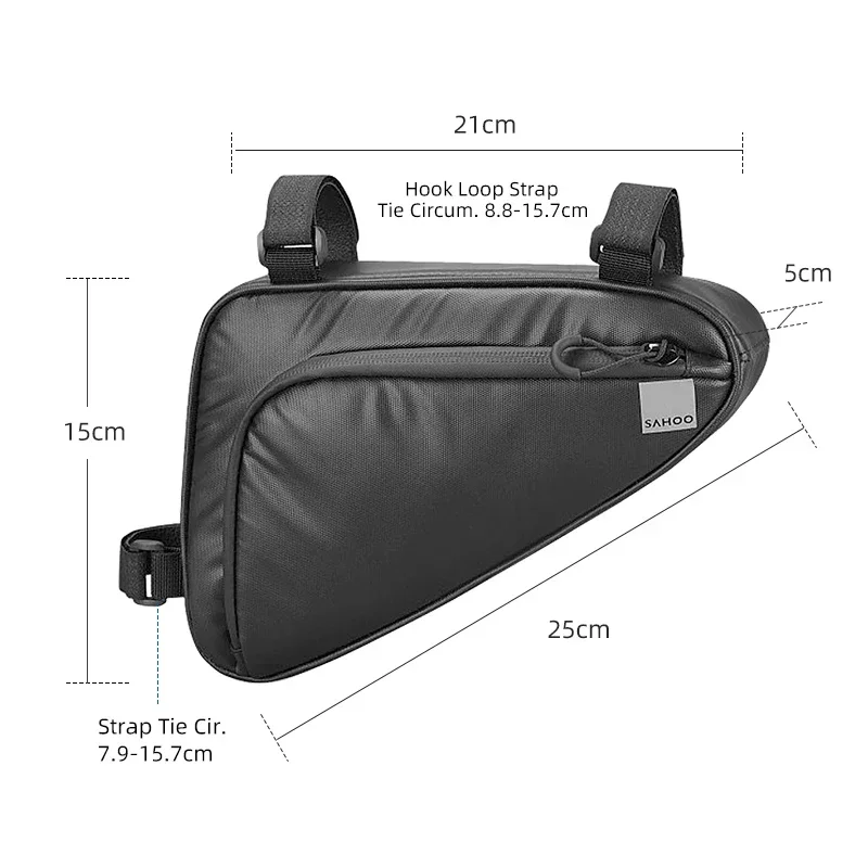 Sahoo Bicycle Frame Triangle Bag MTB Road Cross Rail Beam Corner Pannier Cycling Storage Pouch 122065