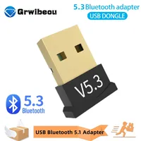 USB Bluetooth 5.1 Adapter Transmitter Receiver Bluetooth 5.3 Audio Receiver USB Dongle Wireless Adapter for Computer PC Laptop