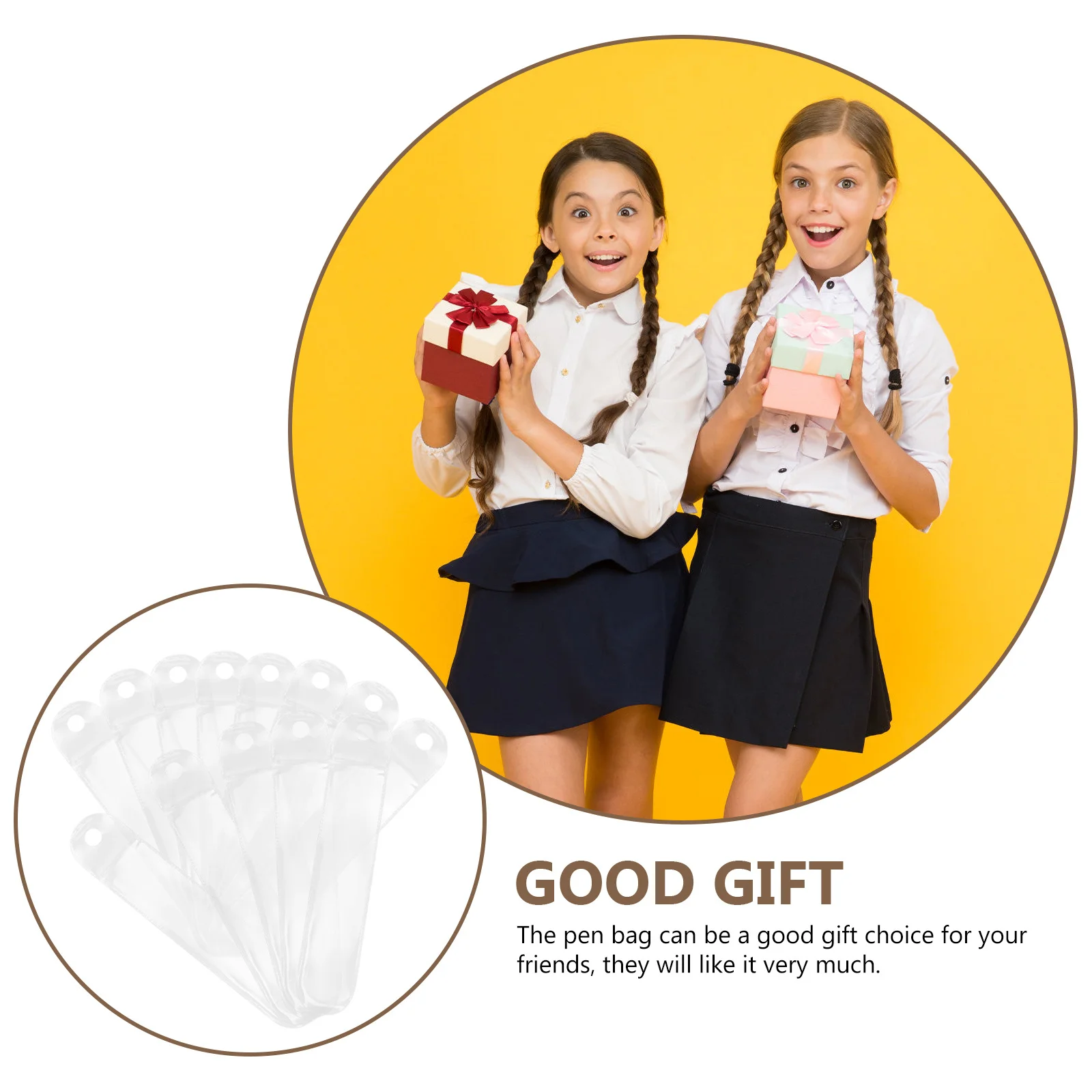 

50 шт. Премиальные чехлы для ручек и карандашей, компактный органайзер для школы, офиса, путешествий, готовое решение для упаковки подарков