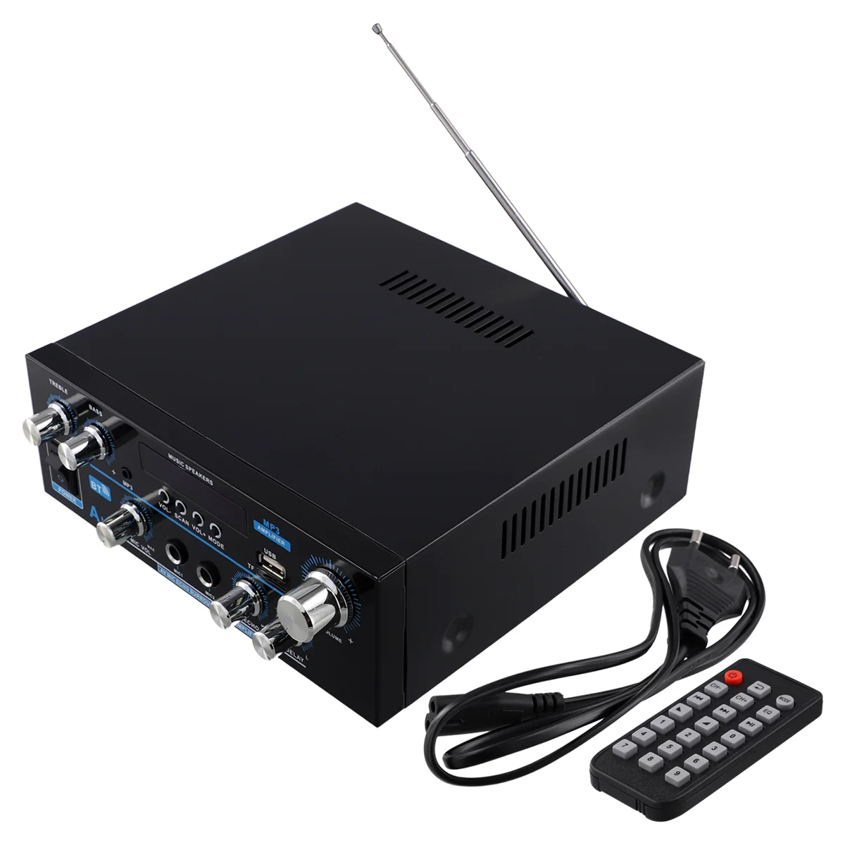 A88M AK55 Аудиоусилитель 2.0 Канальный HIFI Цифровой Bluetooth Усилитель USB Цифровой Усилитель EU PLUG