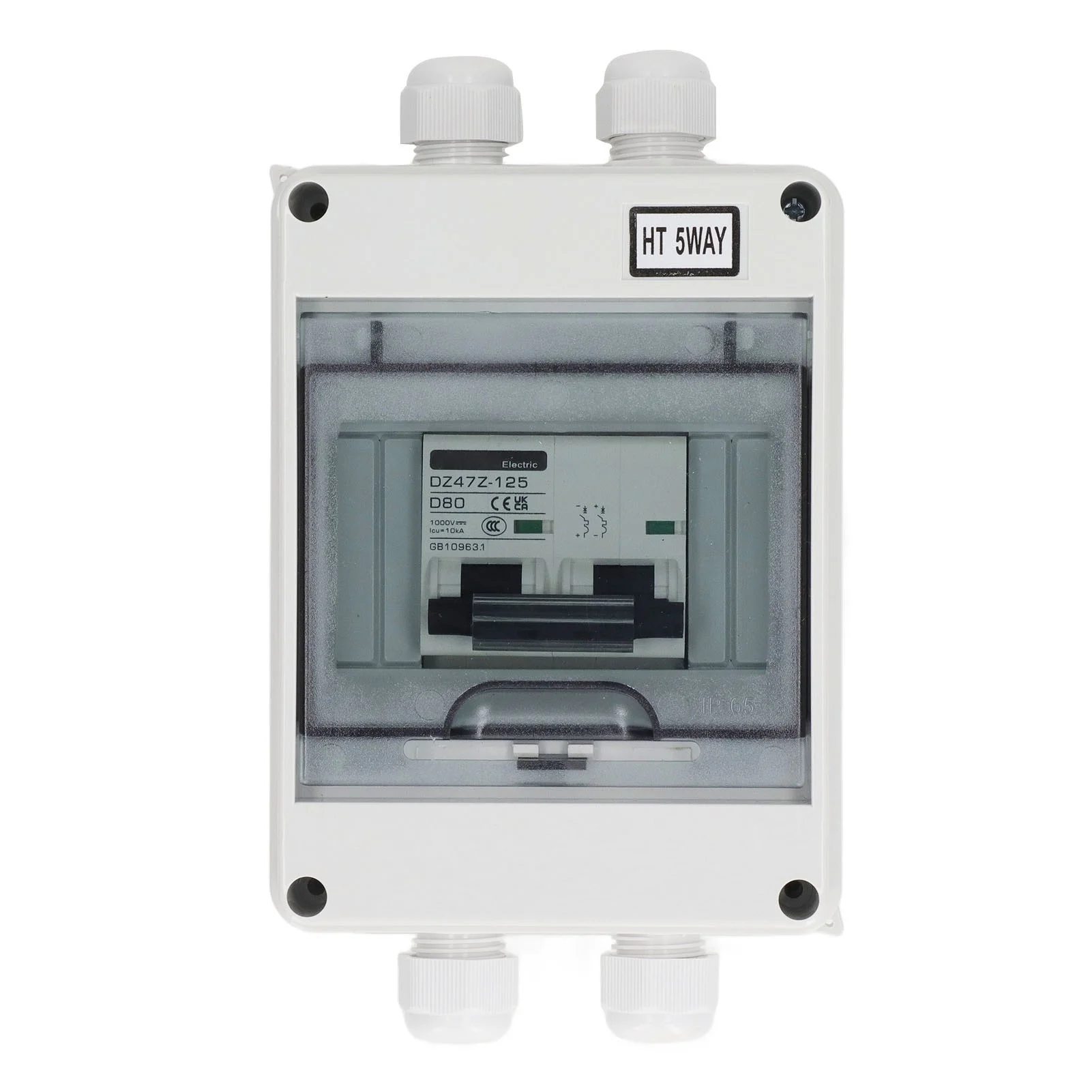 

80A 2P Miniature Circuit Breaker IP65 Waterproof 1000VDC Disconnect Switch for Solar PV System