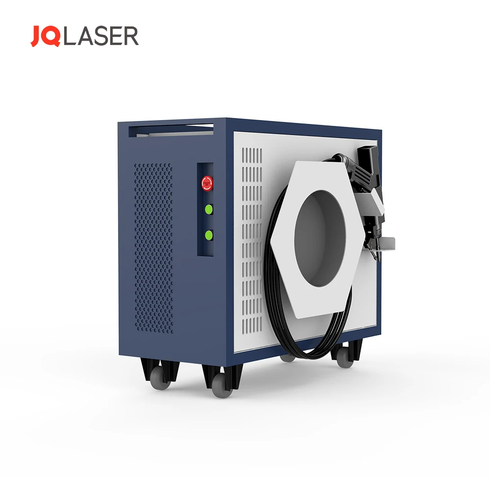 JQLASER Small size 4 in 1 air cooled fiber laser handheld welder machine welding cleaning cutting and weld cleaning