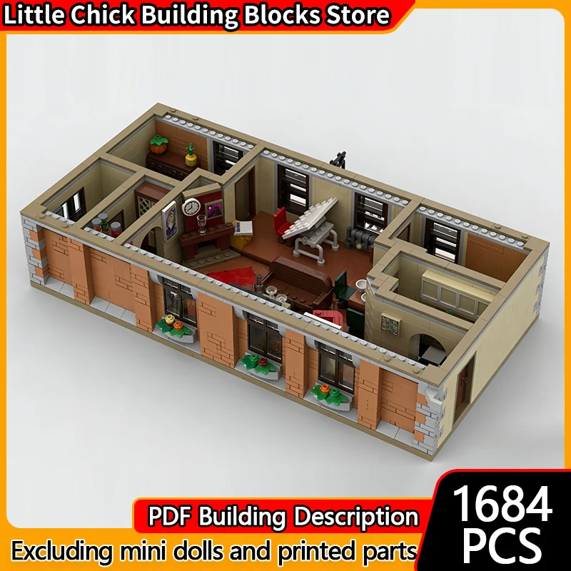 

City Street View Model MOC Building Bricks Popular TV Drama Scene Modular Technology Children Holiday Gifts Assemble Toys Suit