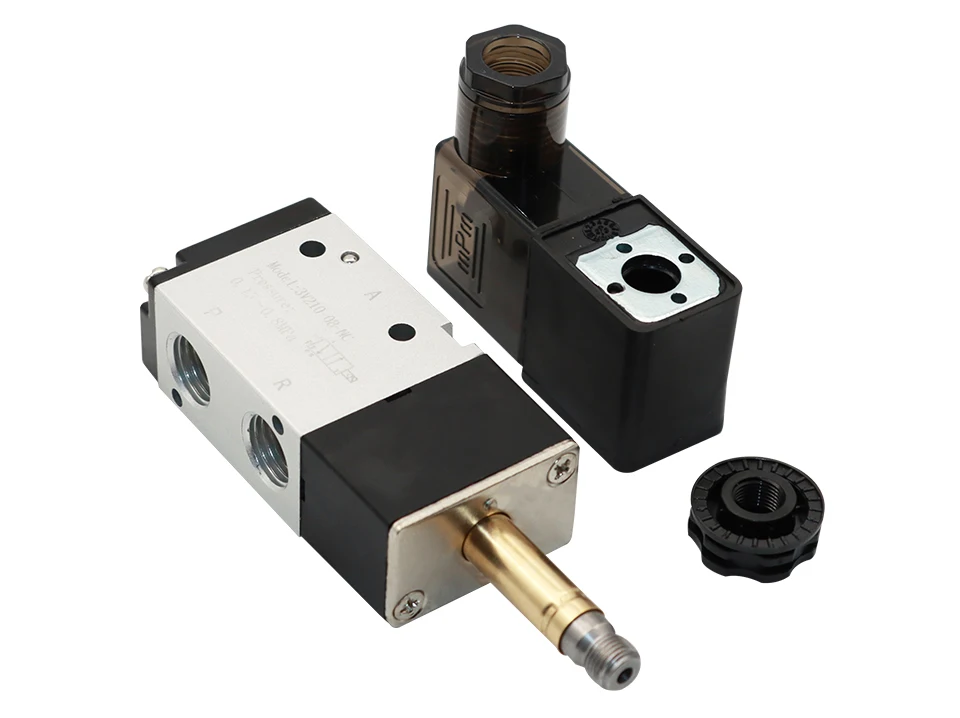 صمام لولبي 3 Way Port 2 Position 3V210-08 Pneumatic Air Solenoid Valve Electric Control Gas Magnetic Valve DC12V DC24V AC110V AC220 الغاز والوقود — تفصيل 4