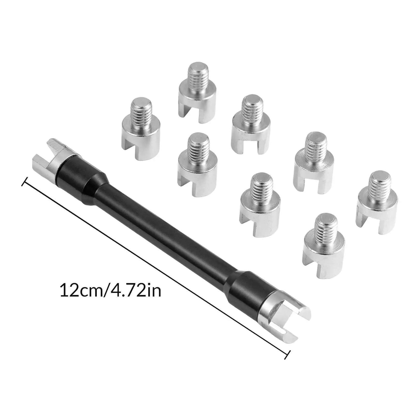 Spoke Spanner Wrench 5.0-6.8 mm for Most Motorbike with Storage Case Adjustable Steel Adjust Bicycle Rim Tension 10 Sizes