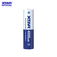 Xtar 2/4PCS 18650 4000mah High power and large capacity 3.6V 10A output rechargeable batteries for power bank and power tools