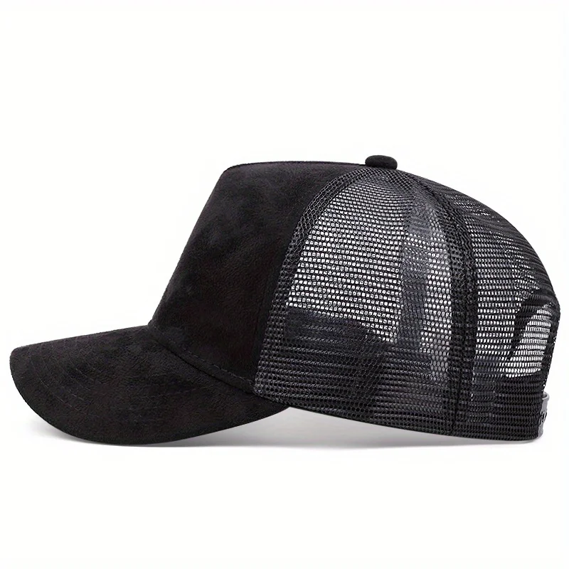 New Fashion Mens Baseball Cap High Quality Breathable Mesh Hat Women Soild Color Adjustable Trucker Caps For Men Casual Snapback