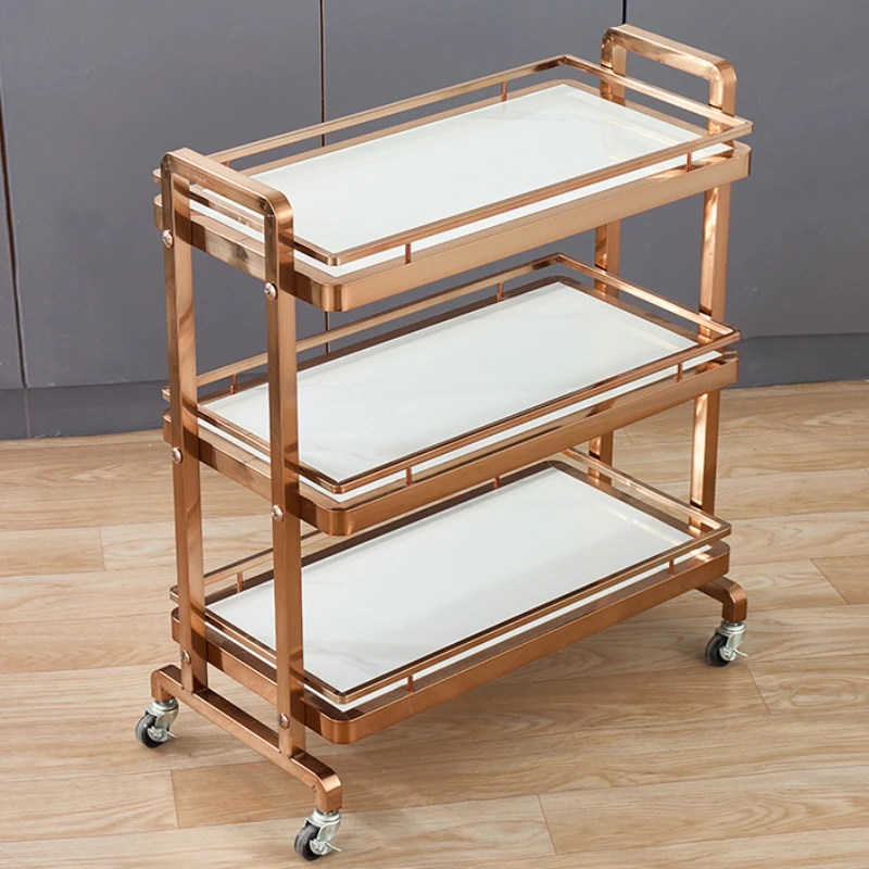 Clinical Service Cart Auxiliary Rolling Tray Furniture Dressing Elegant Hairdresser Luxury Living Room Carro Ruedas Trolley Iron