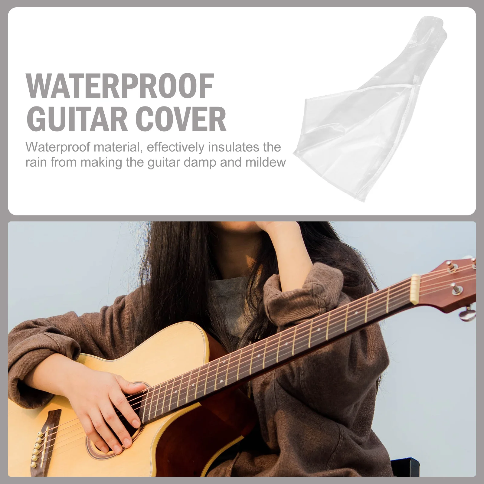 Guitar Cover Useful Instrument Protector Bass Protective Dust Case Dustproof Frosted Waterproof