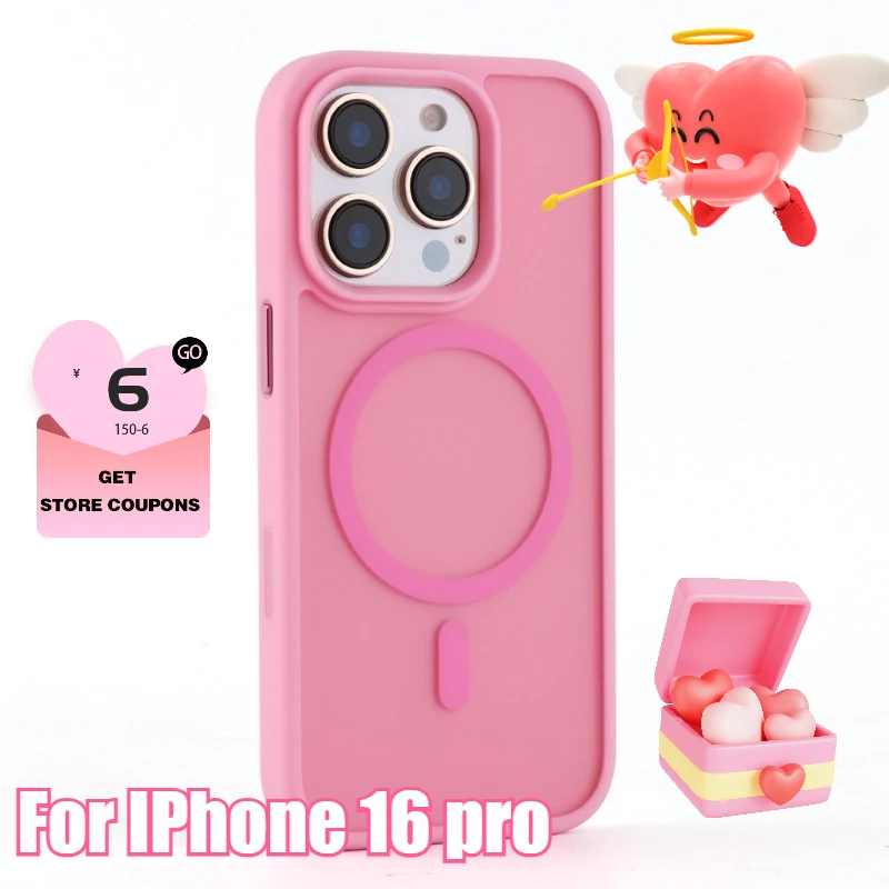 

For IPhone 16 pro Skin-Feeling Magnetic Mobile Phone Case with Smart Touch Buttons and AI - Enabled Camera Buttons