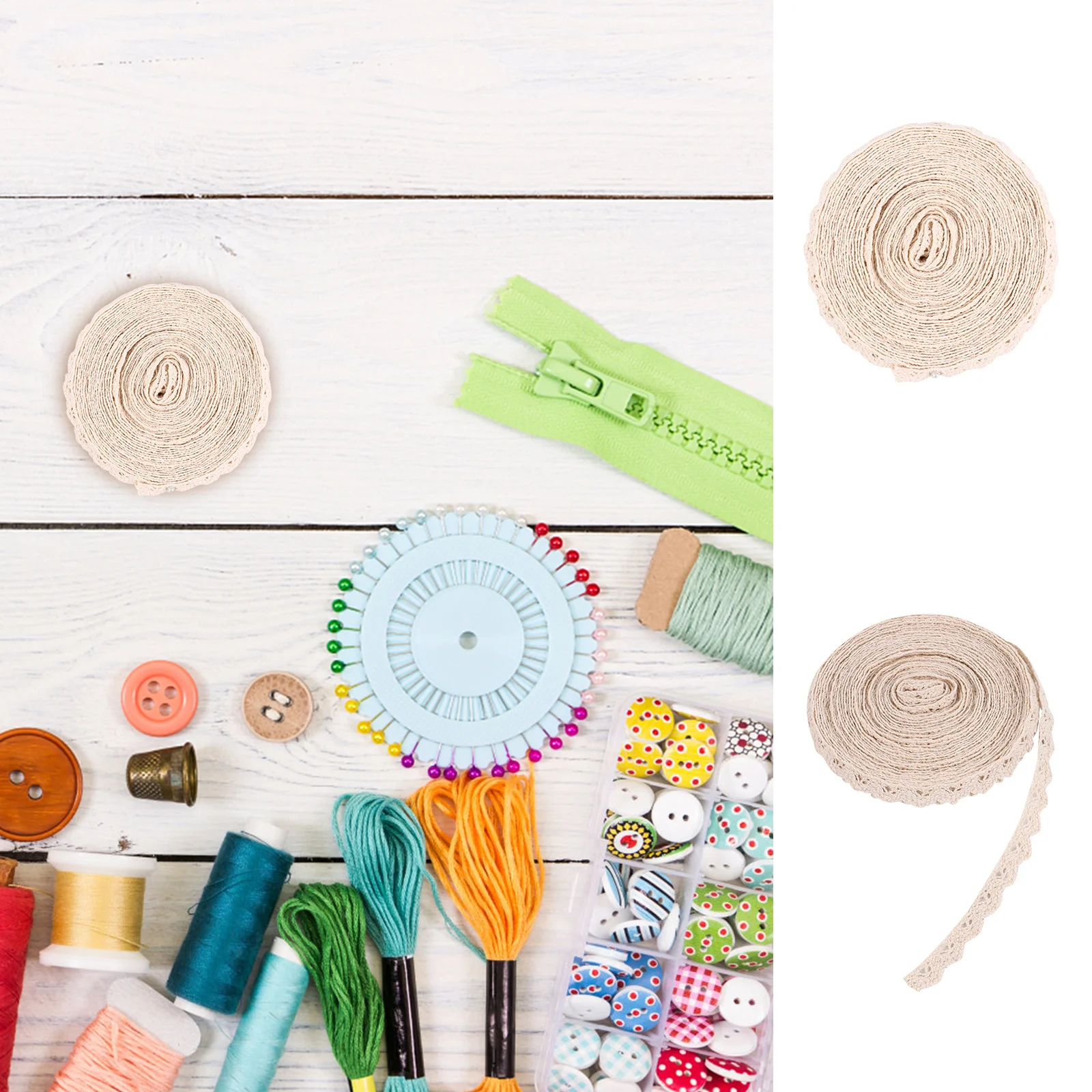 

1 Roll 10 Yards DIY Craft Lace Beautiful Floral Design Lace Ribbon Roll for Gift Basket Decor Summer Quilt Sewing Projects