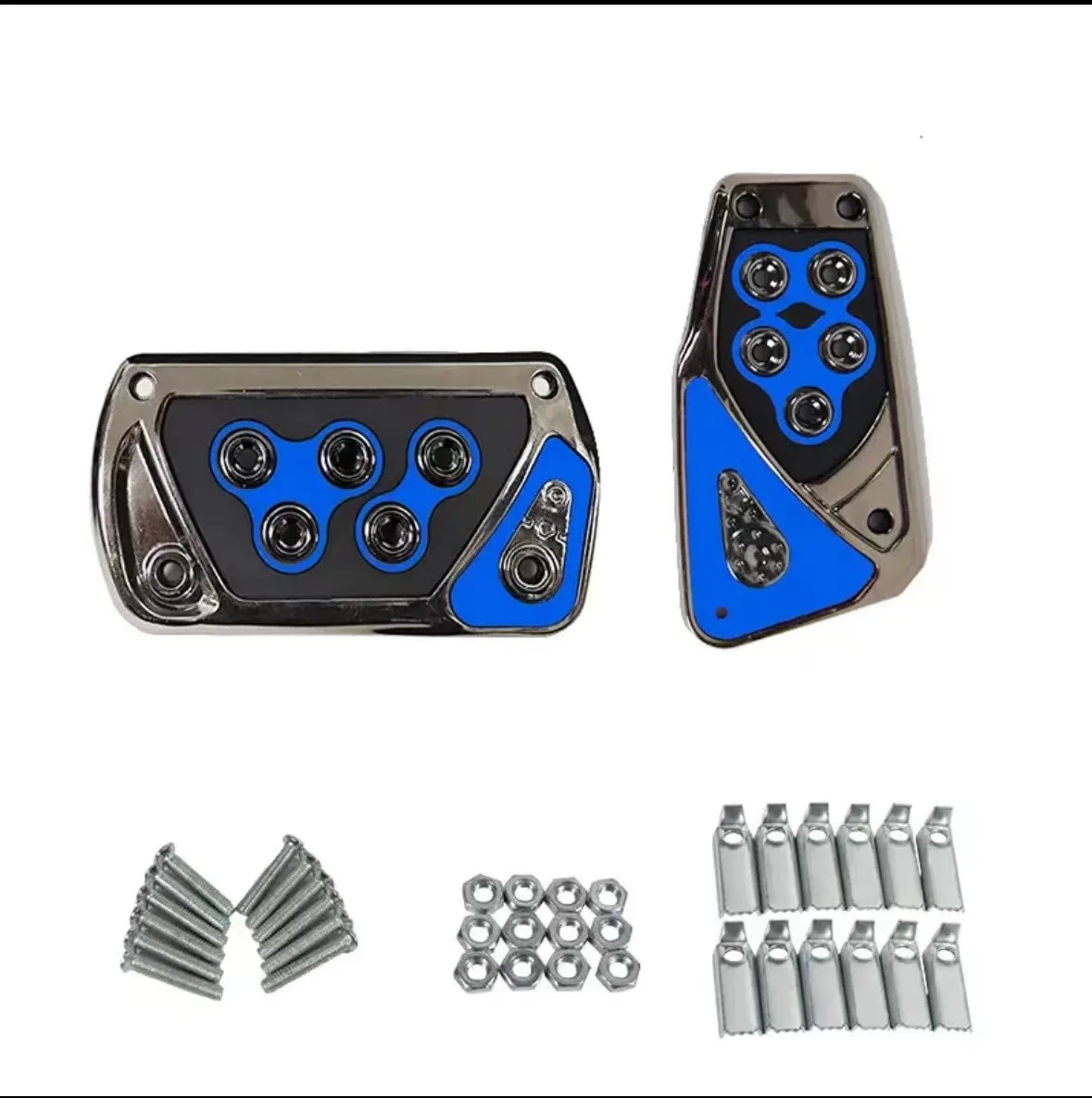 Universele Auto Styling Racing Pedalen Universele Automatische Handmatige Rempedalen Voet Pad Set Kit Pedalen Antislip Gereedschap