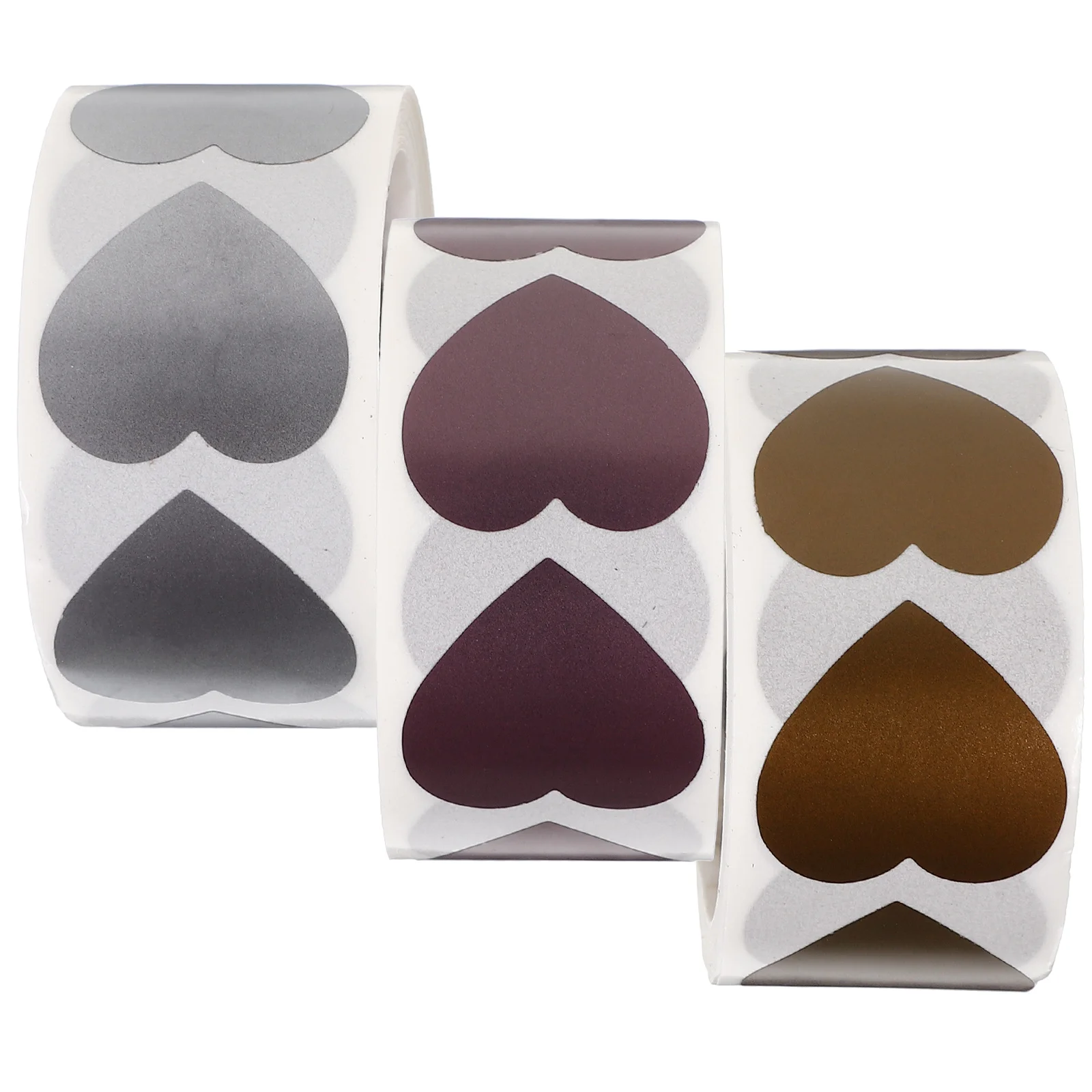 900 Pcs Heart-shaped Sticker Label Scratch-Off Cards Tag Lable Declas Decorate Labels