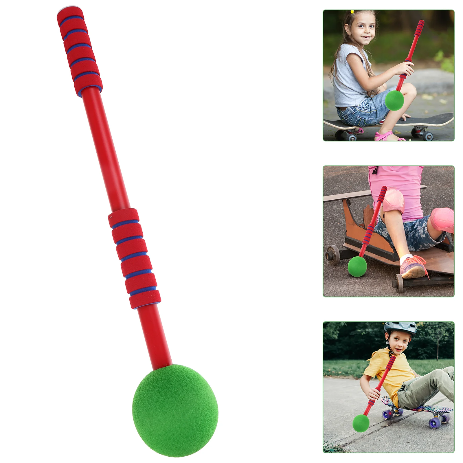 Sensory Training Paddle Handle for Scoot Board Sports Equipment Sitting Scooter Toy Ball Indoor Eva Playground