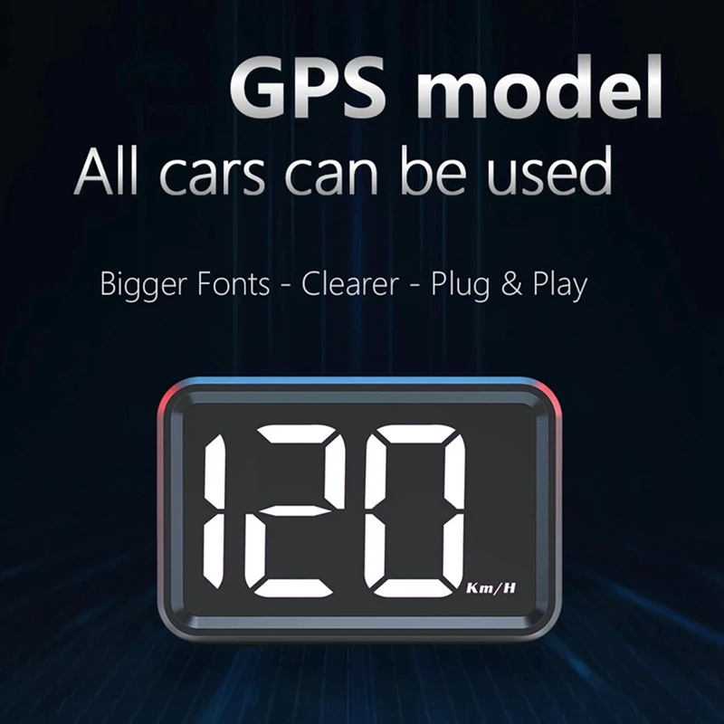 GPS HUD Car Electronics Digital Speedometer For Car Motorcycle HD LED Accessories - view 3