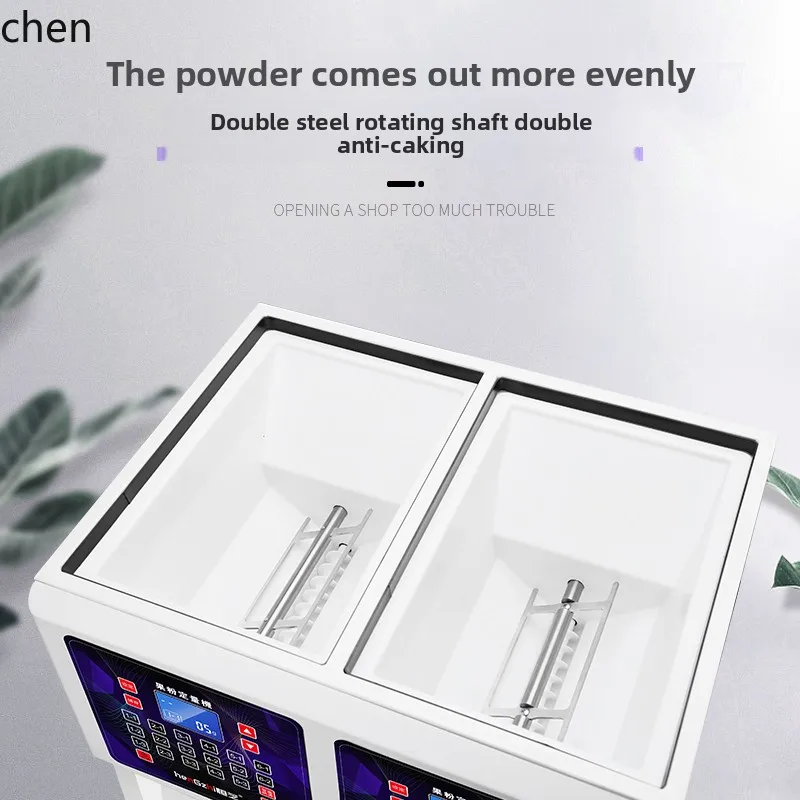 HXL آلة مسحوق الفاكهة الكمية التجارية اسطوانة مزدوجة التلقائي معدات الشاي الحليب آلة مسحوق الفاكهة