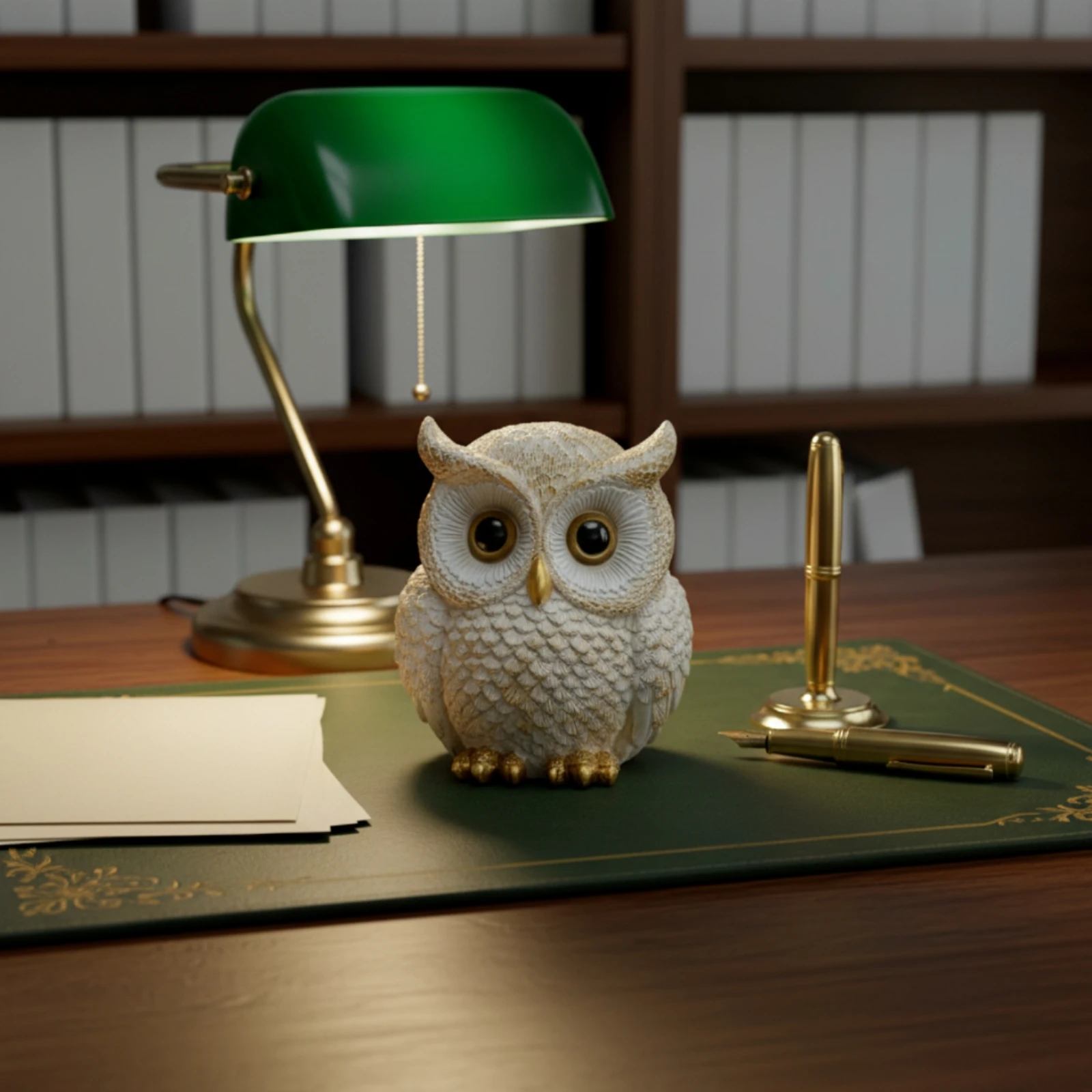 Owl Figurine Detailed Owl Statue Decoration Bookshelf Decor Sophisticated for Collectors, Living Room, TV Cabinet