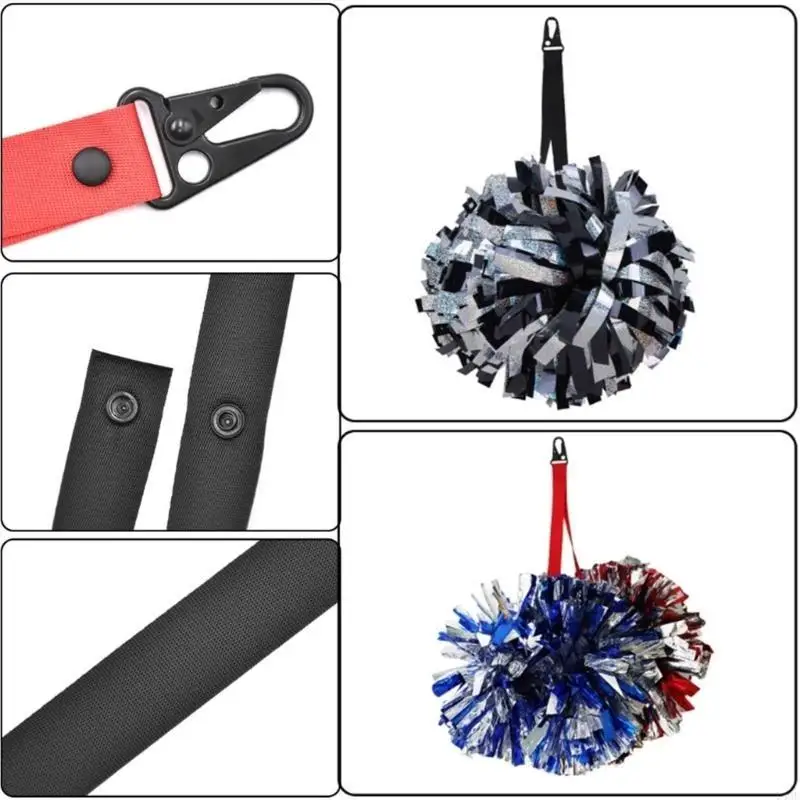 Cheer Pom Straps Lanyard Storage Equipment Cheerleader Poms Holder Strap for Girl Sports Cheerleading Accessories 