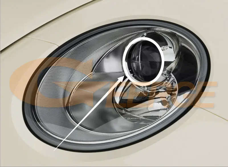 For Volkswagen VW Beetle 2006 2007 2008 2009 2010 Bluetooth App Ultra Bright Multi Color RGB LED Angel Eyes Kit Halo Rings