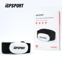 HR40 Dual Frequency Ant+Heart Rate Monitor Belt Bluetooth-Compatible Fitness Running Speedometer APP Bike Computer