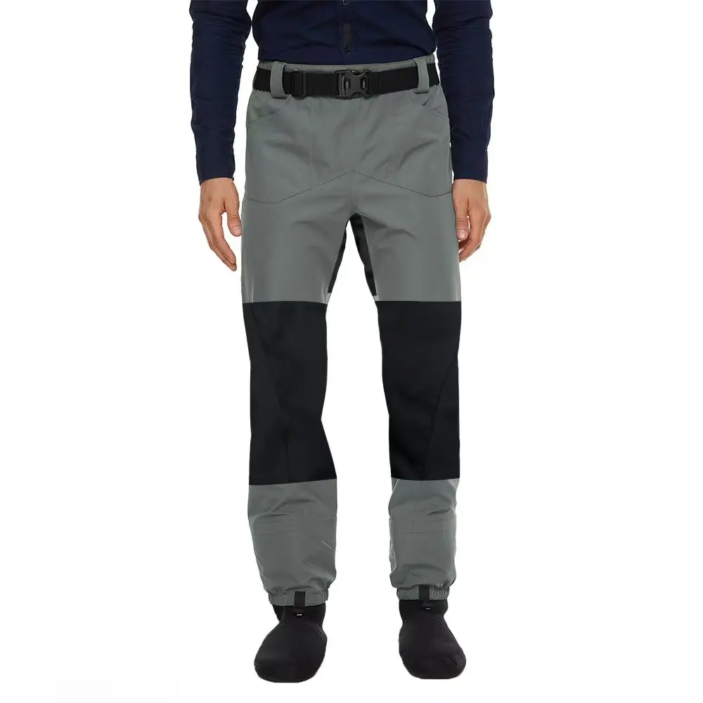 

Wear Resistant Fishing Waders, Men Women Neoprene Stocking Foot Wading Pants, Waterproof Waist Waders with Pockets for Outdoor
