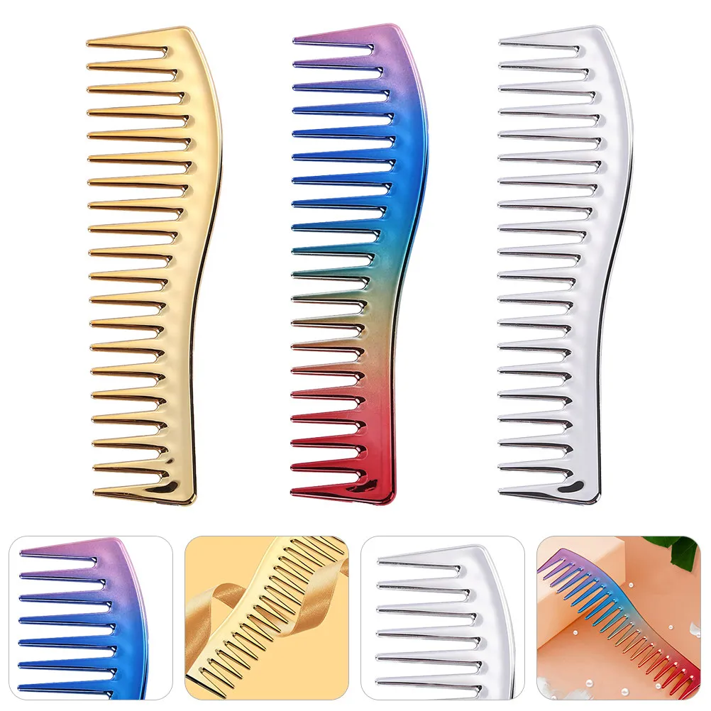 

3Pcs Haircut Comb Male Hairdressing Comb Wide Tooth Styling Tool for Barber Hair Cutting Detangling Hair Styling Supply