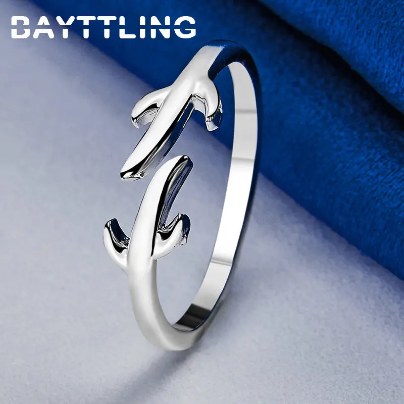 925 Sterling Silver Simple Catkin Ring Woman Fashion Gift Christmas Temperament Girlfriend Jewelry Accessories