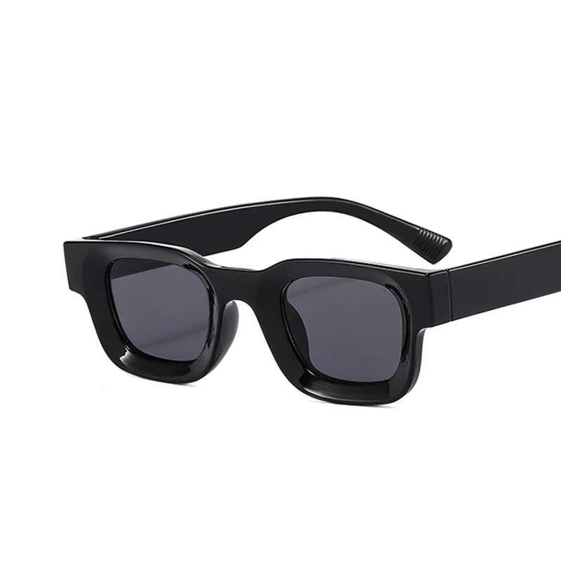 Gafas de sol cuadradas para hombre y mujer, lentes de sol Retro con montura pequeña, cóncavas, convexas, cuadradas, Hip-hop, Punk, novedad de 2023