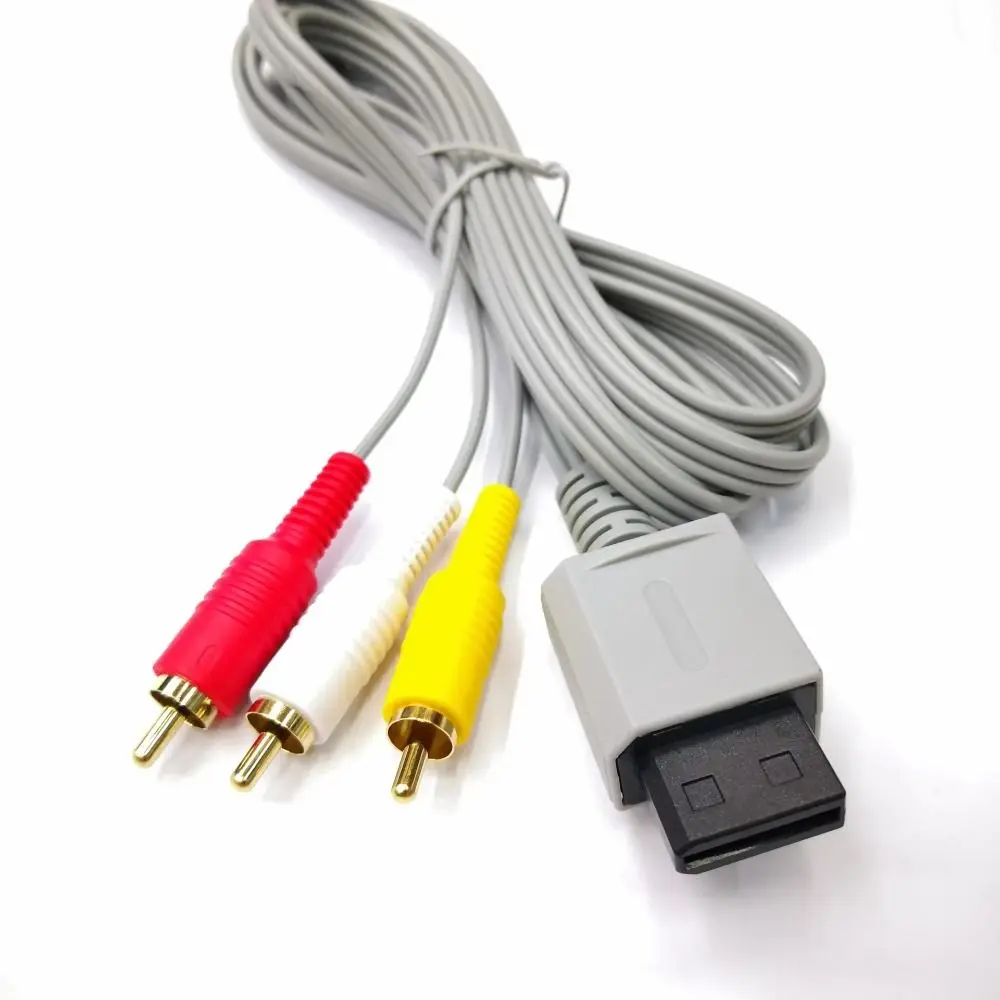 3 in 1 Audio Video AV Adapter Universal Multifunctional AV Cable for Wii Wii U 1.8m Fast Charging Audio Video TV Connector Cable