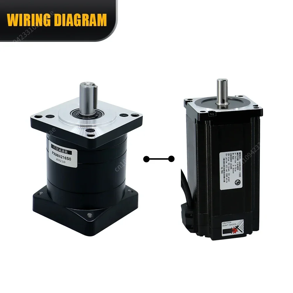 新型HLTNC遊星減速機PX86、Nema34 86ステッピングモーター対応、減速比3、4、5、6、8、入力穴14mm、5mmキー、出力16mm、5付き