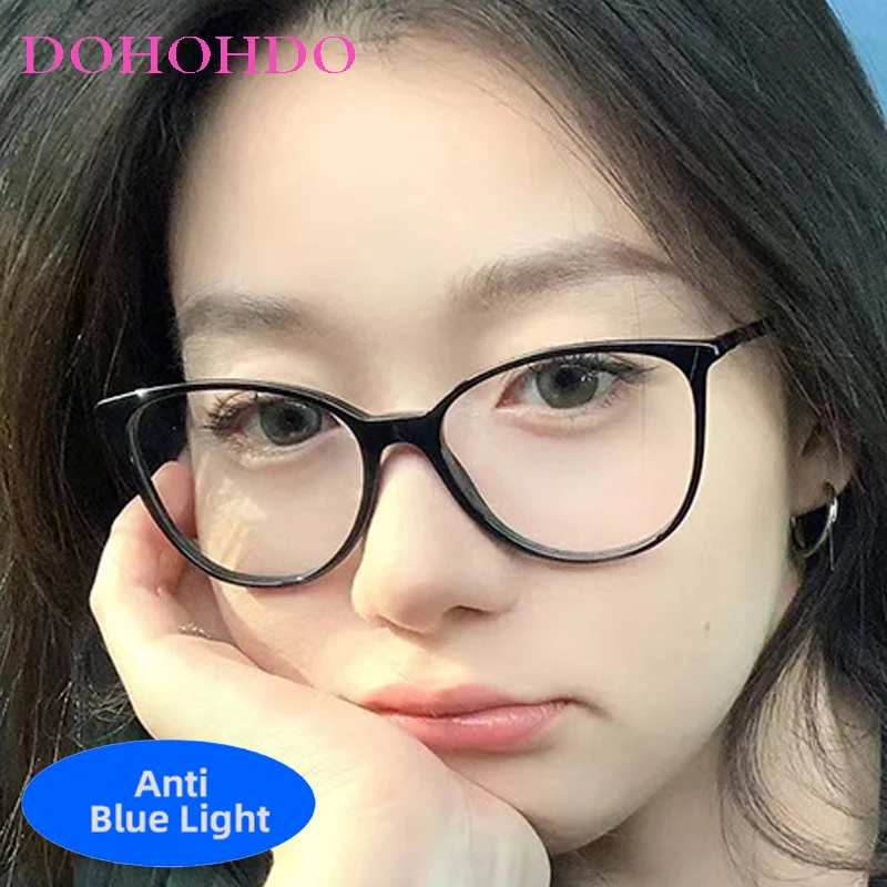 클래식 브랜드 디자이너 캣아이 안경 남녀 트렌디 럭셔리 컴퓨터 블루라이트 차단 안경 렌즈