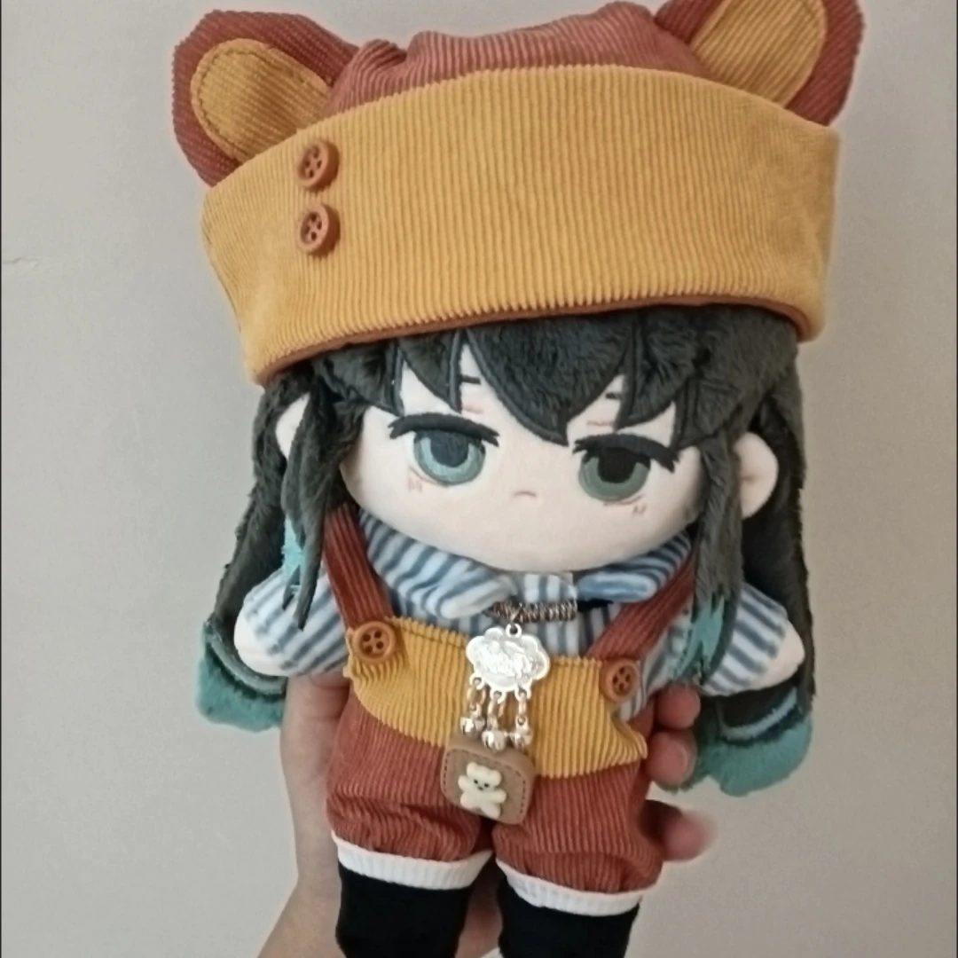 Gefüllte 20 cm Anime Demon Slayer Tokitou Muichirou Figur Dress-up Baumwolle Puppe Spielzeug für Kinder Erwachsene Sammeln Kawaii Geschenke