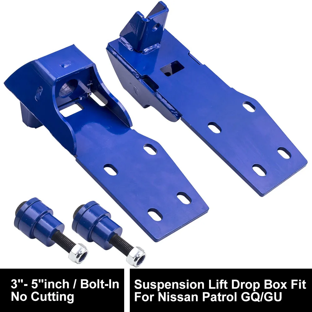 

3 "-5" 3-5-дюймовый Dropbox для Nissan Patrol GU GQ Y60 Y61 Подъемные комплекты подъемных подвесок Рычажные коробки для Ford Maverick