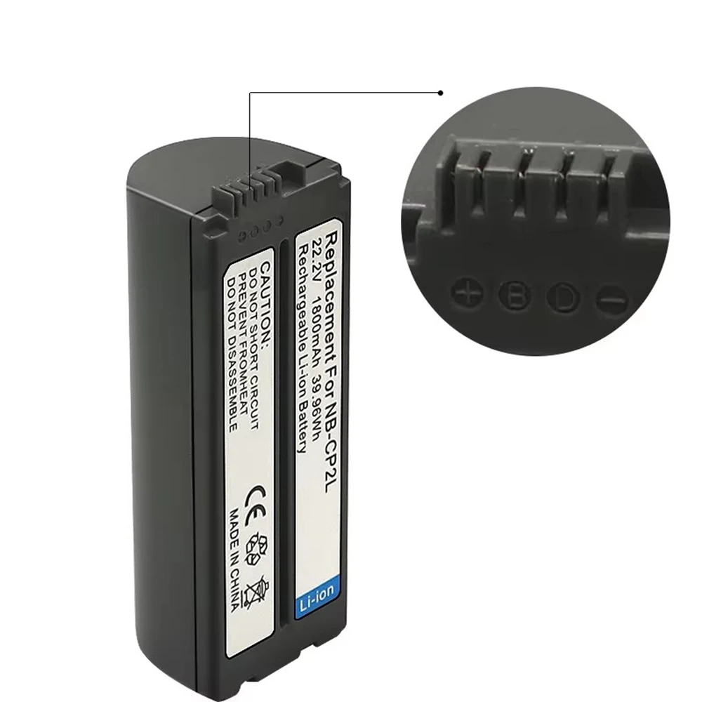 NB-CP2LH NB-CP2L Battery 1800mAh Rechargeable Battery Charger For Canon SELPHY CG-CP200 CP1500 CP1300 CP1200 CP910 CP900 CP800