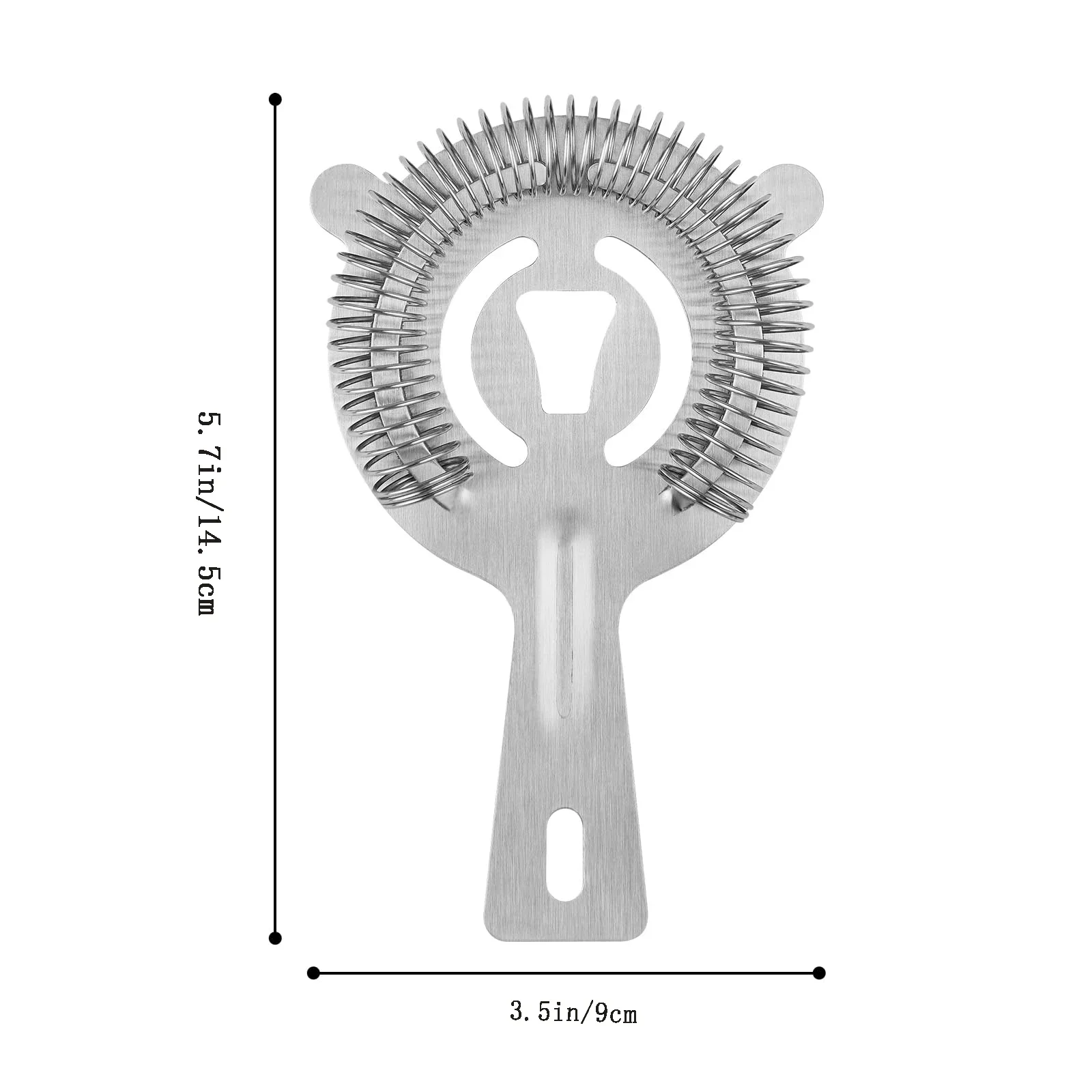 2pcs Bar Strainer with High Density Spring Cocktail Shaker Ice Strainer Bar Accessories Stainless Steel Filter Barware Bar Tools