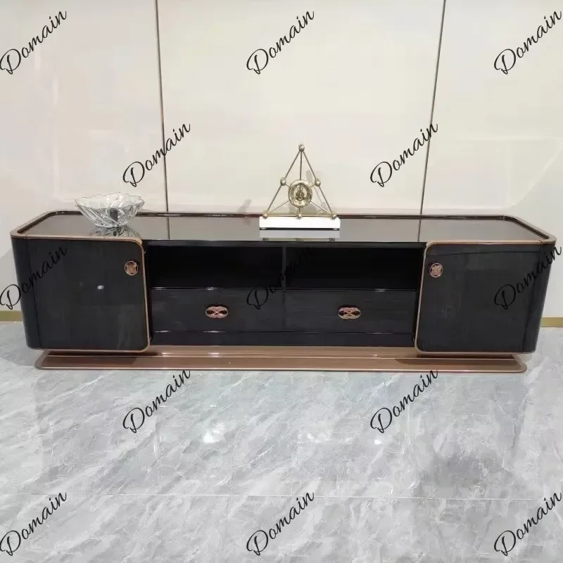 DS Luxury Drawers Alone Tv Stand Modern Big Wooden Partitions Salon Nordic Tv Stand Black Designer Soportes De Tv Home Furniture